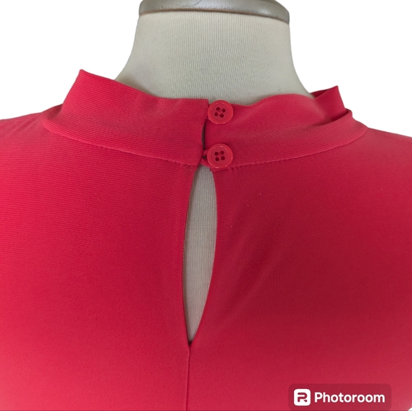 Tommy Hilfiger sleeveless pink silky blouse size medium - Picture 6 of 9